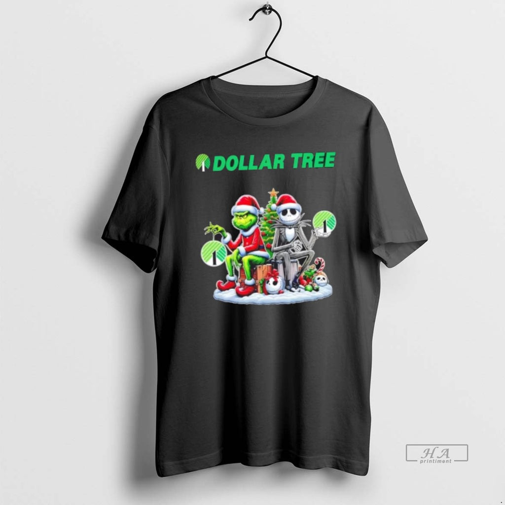 Trendy Dollar Tree X Grinch And Jack Skellington Unwilling Friends Merry Christmas