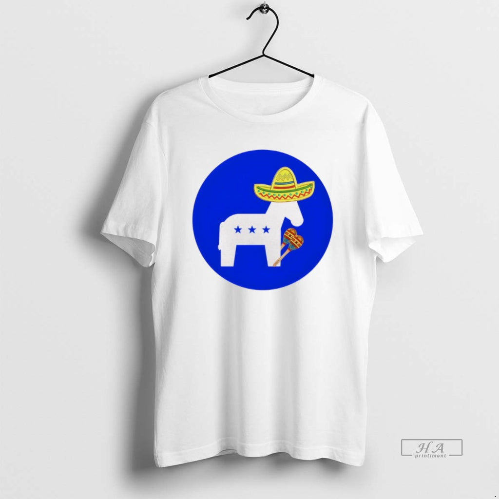 Trendy Donkey Republic Wearing Mexican Hat Cinco De Mayo
