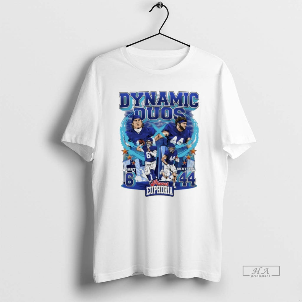 Trendy Dynamic Duos Jaxson Dart And Cam Skattebo New York City Skyline