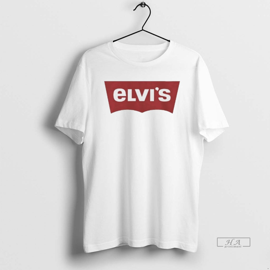 Trendy Elvis Levis Parody Logo