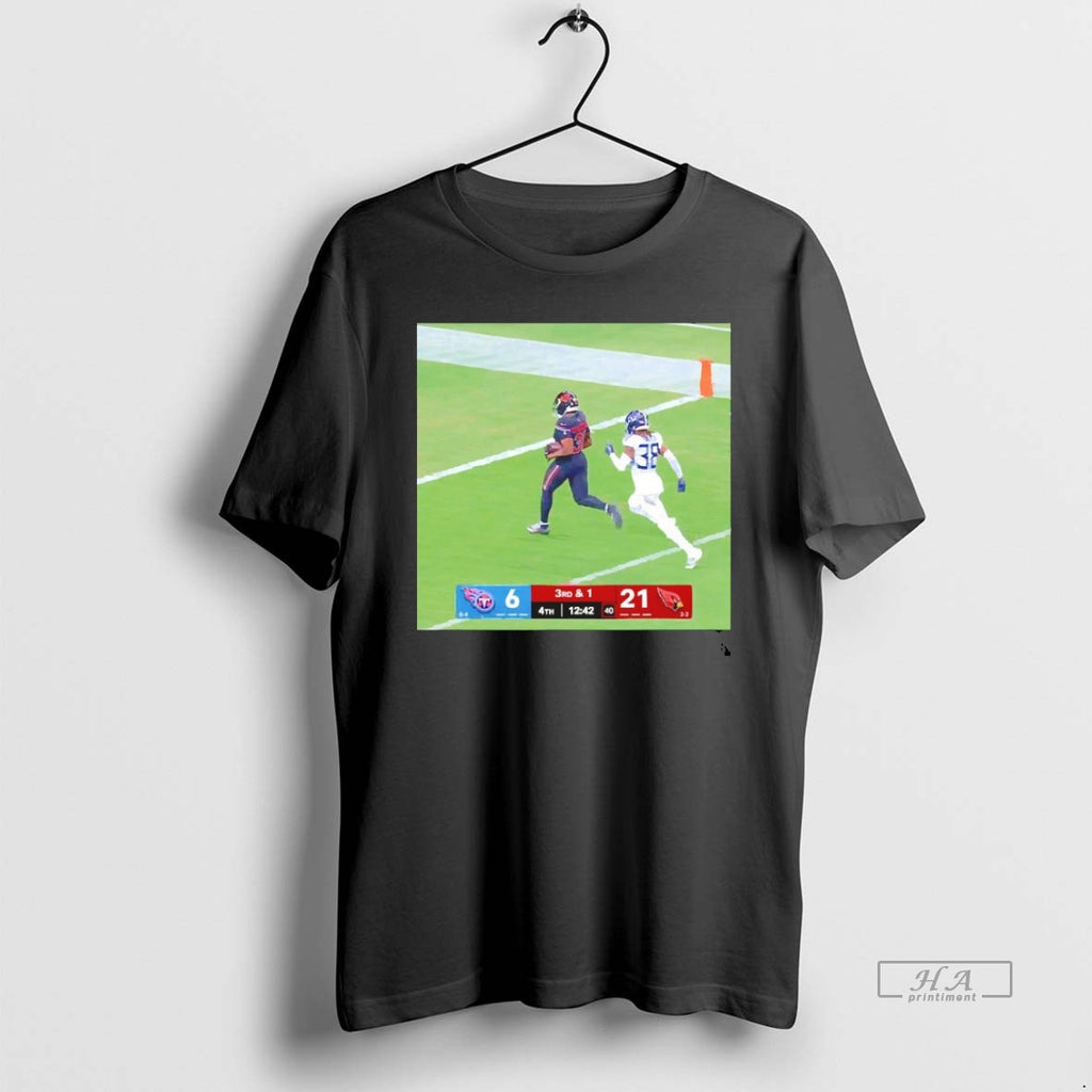 Trendy Emari Demercado Arizona Cardinals Drops Ball Before Tennessee Titans Touchdown Blackshirt
