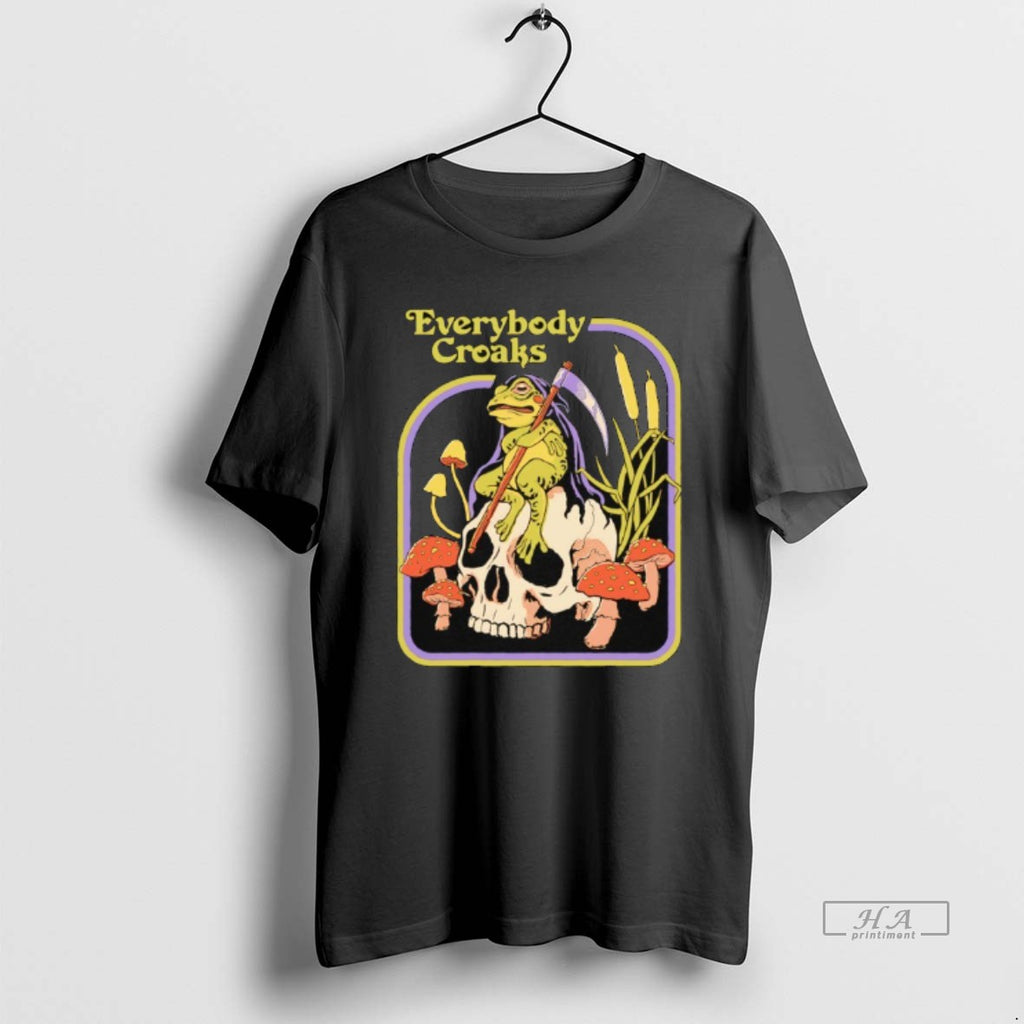 Trendy Everybody Croaks Frog And Skull