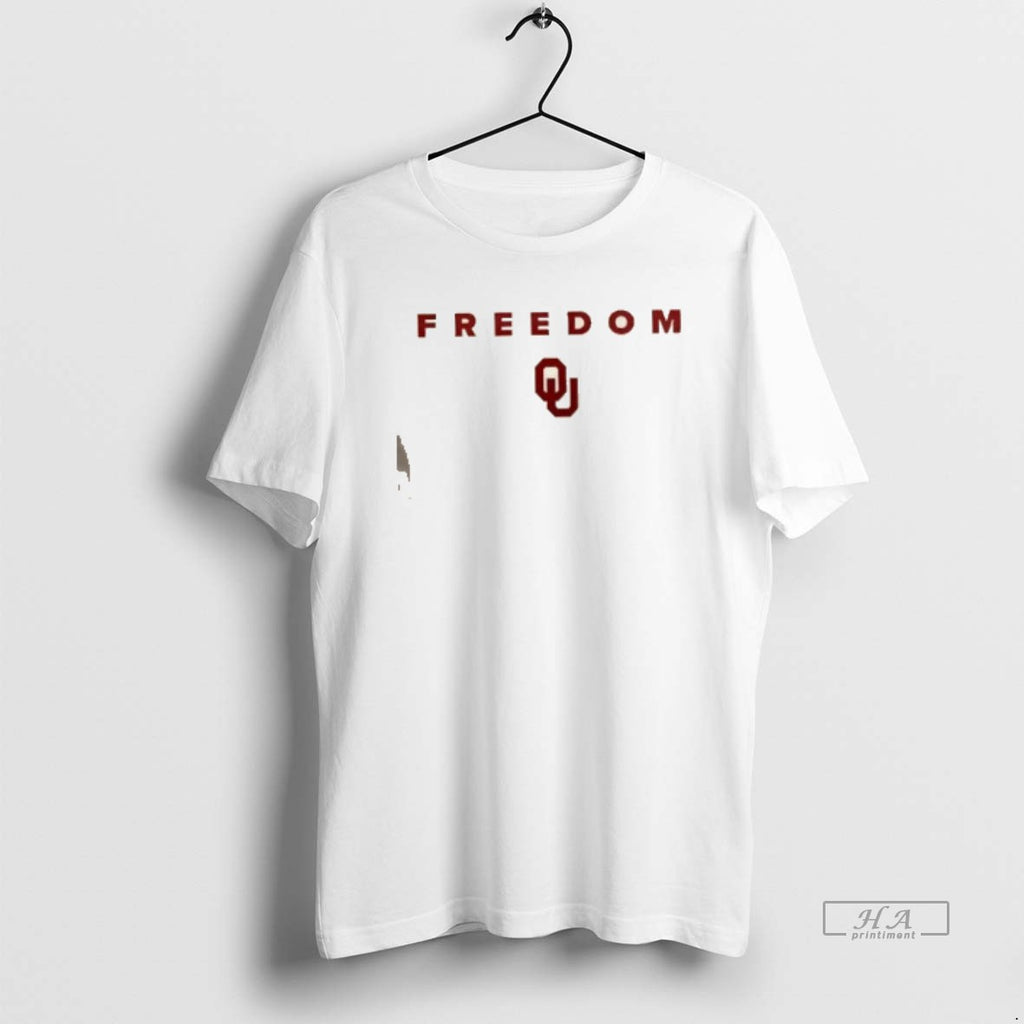 Trendy Freedom Charlie Kirk Turning Point Usa X The University Of Oklahoma 2 Sided Tee