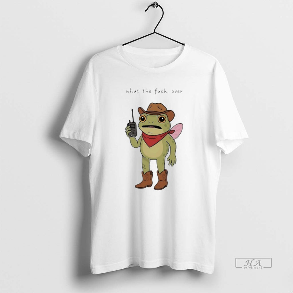 Trendy Frog Cowboy What The Fuck Over
