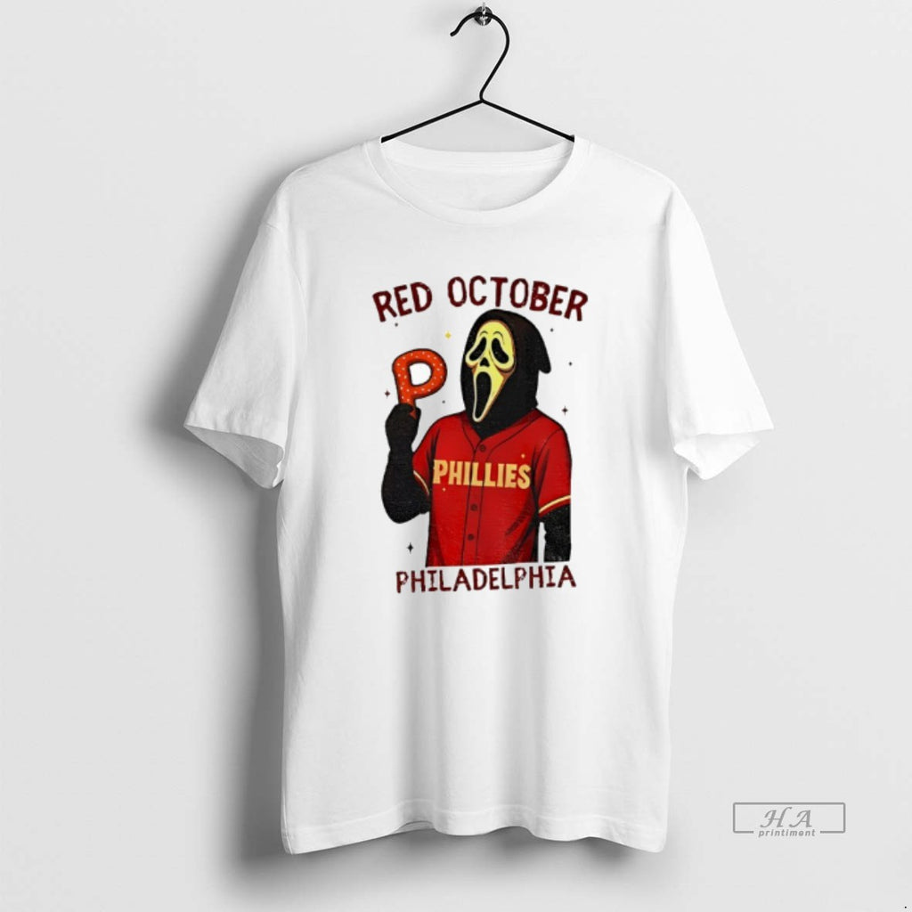 Trendy Ghost Face Phillies Red October Philadelphia Baseball Halloween