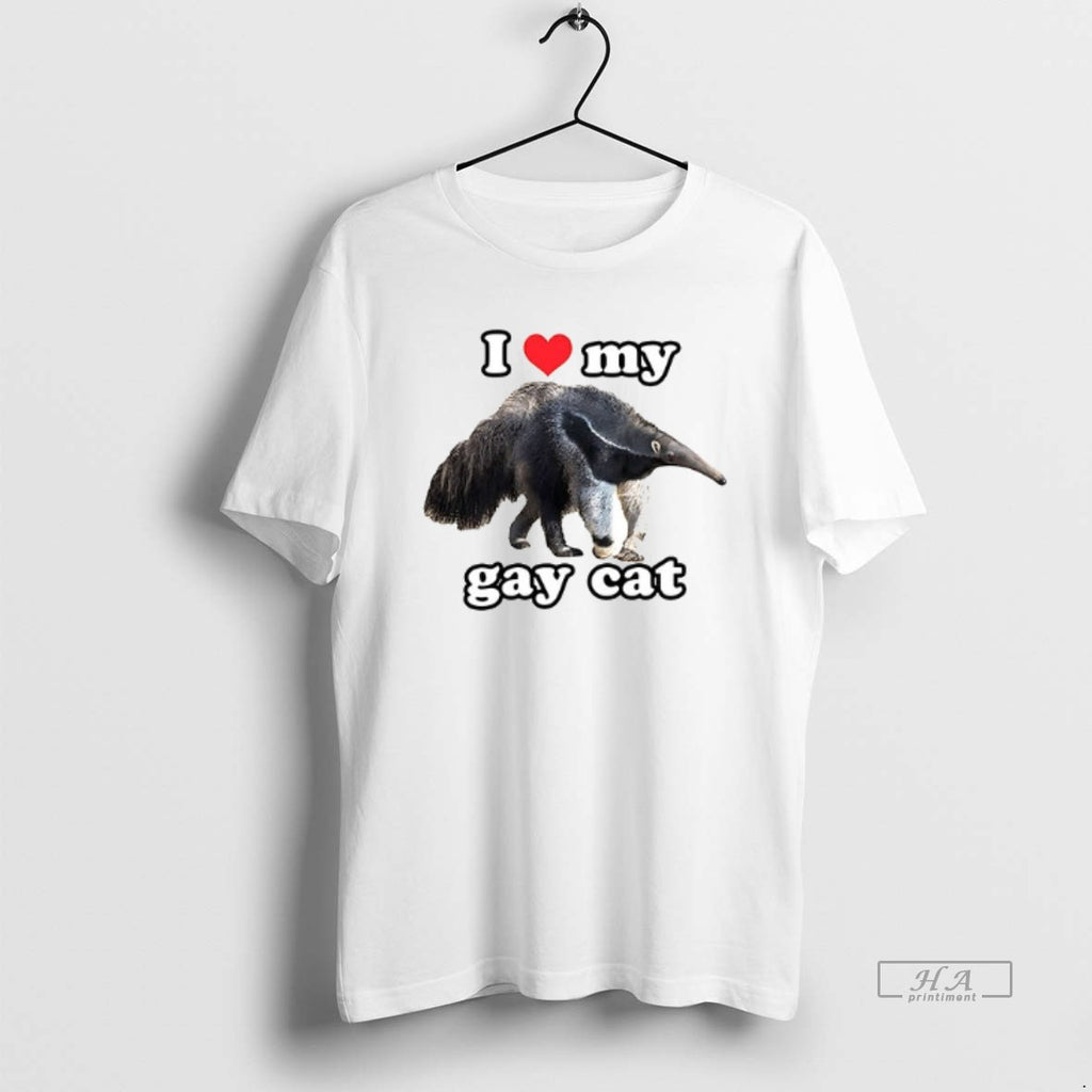 Trendy Giant Anteater I Love My Gay Cat Ceramic Ceramic And Classic Dad Cap Tee