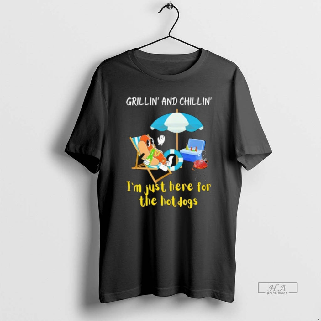 Trendy Grillin And Chillin Funny Hotdog