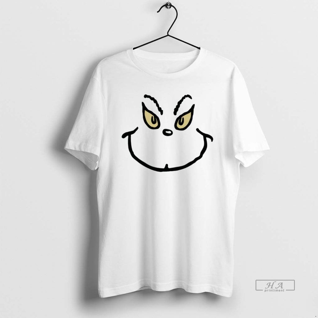 Trendy Grinch Grin Christmas Vintage White