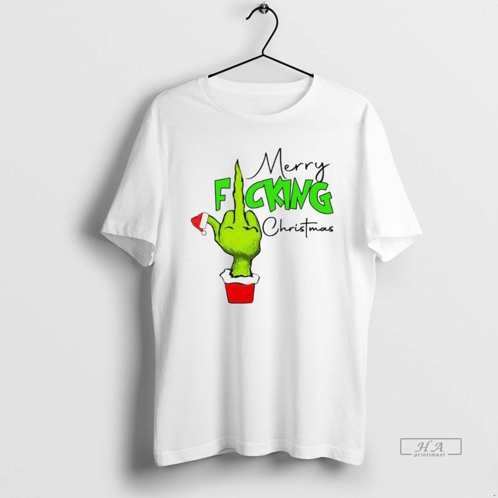 Trendy Grinch Merry F Cking Christmas White