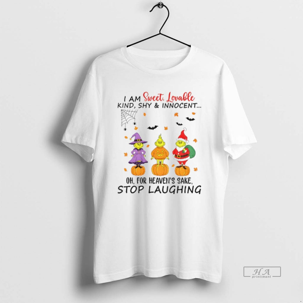 Trendy Grinch Santa Hat I Am Sweet Lovable Kind Shy And Innocent Oh For Heavens