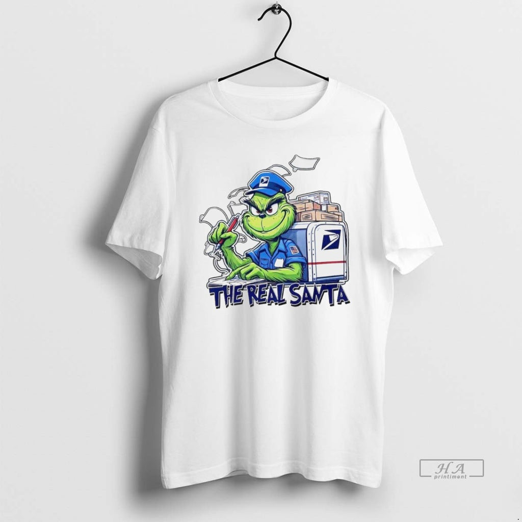 Trendy Grinch Usps The Real Santa White