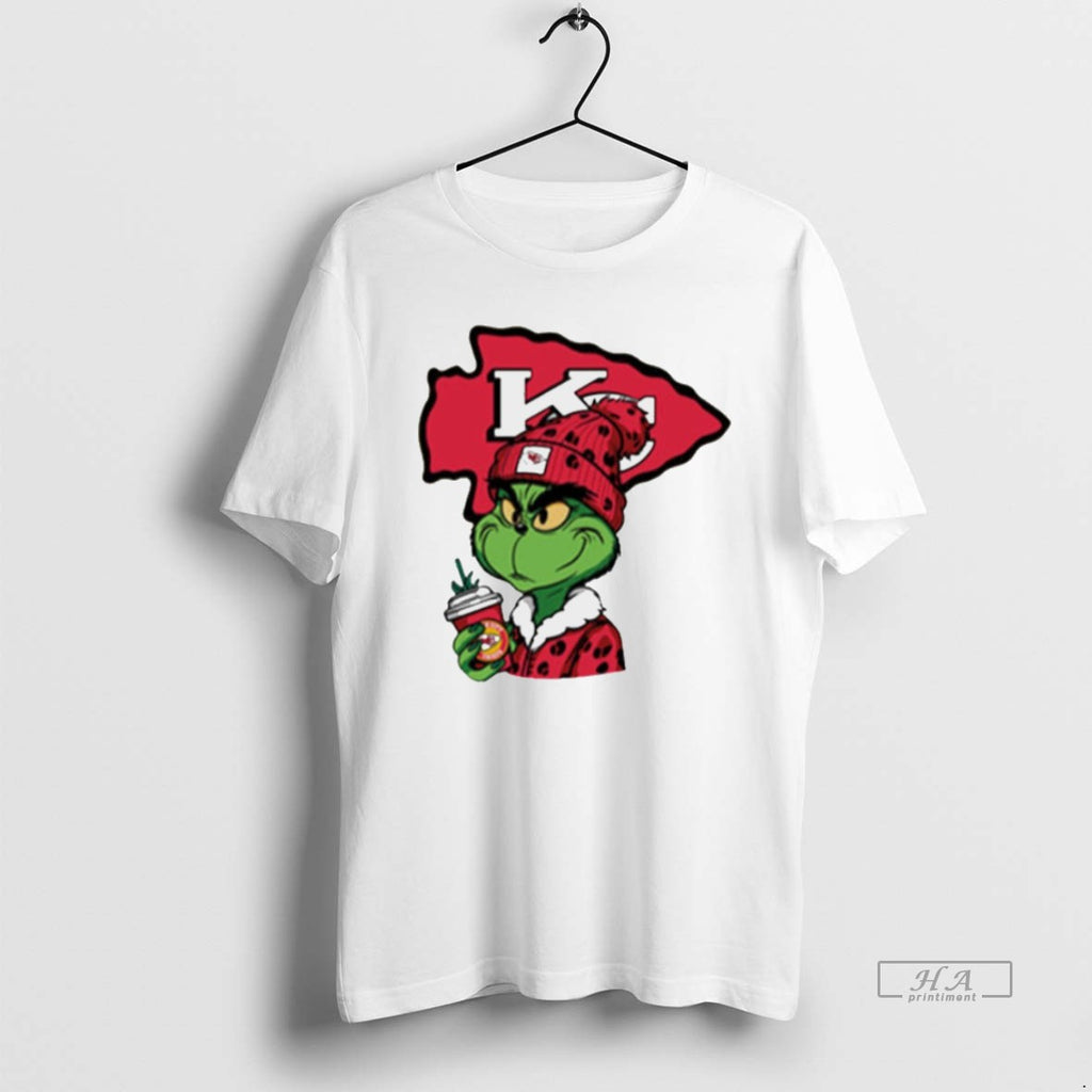 Trendy Grinch Leopard Salvageable Kansas City Chiefs White