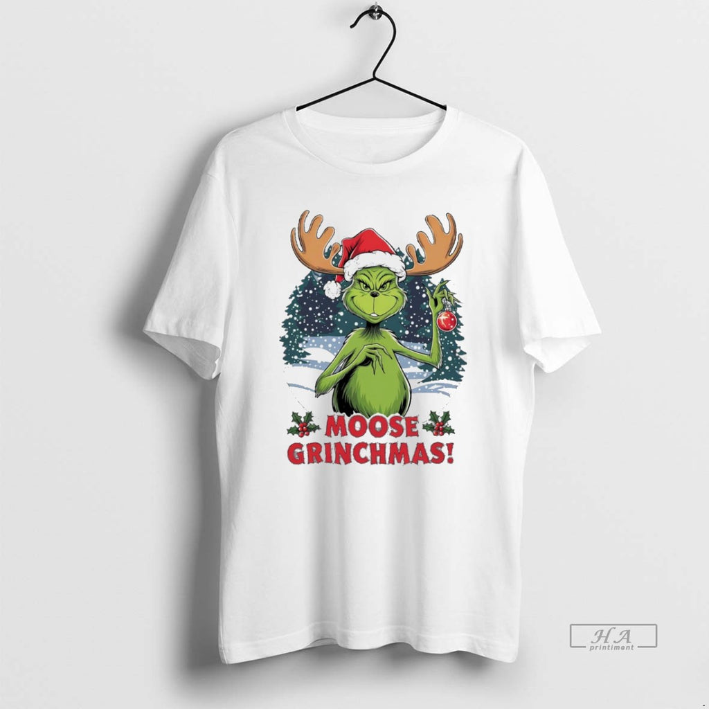 Trendy Grinch Moose Grinchmas Christmas White