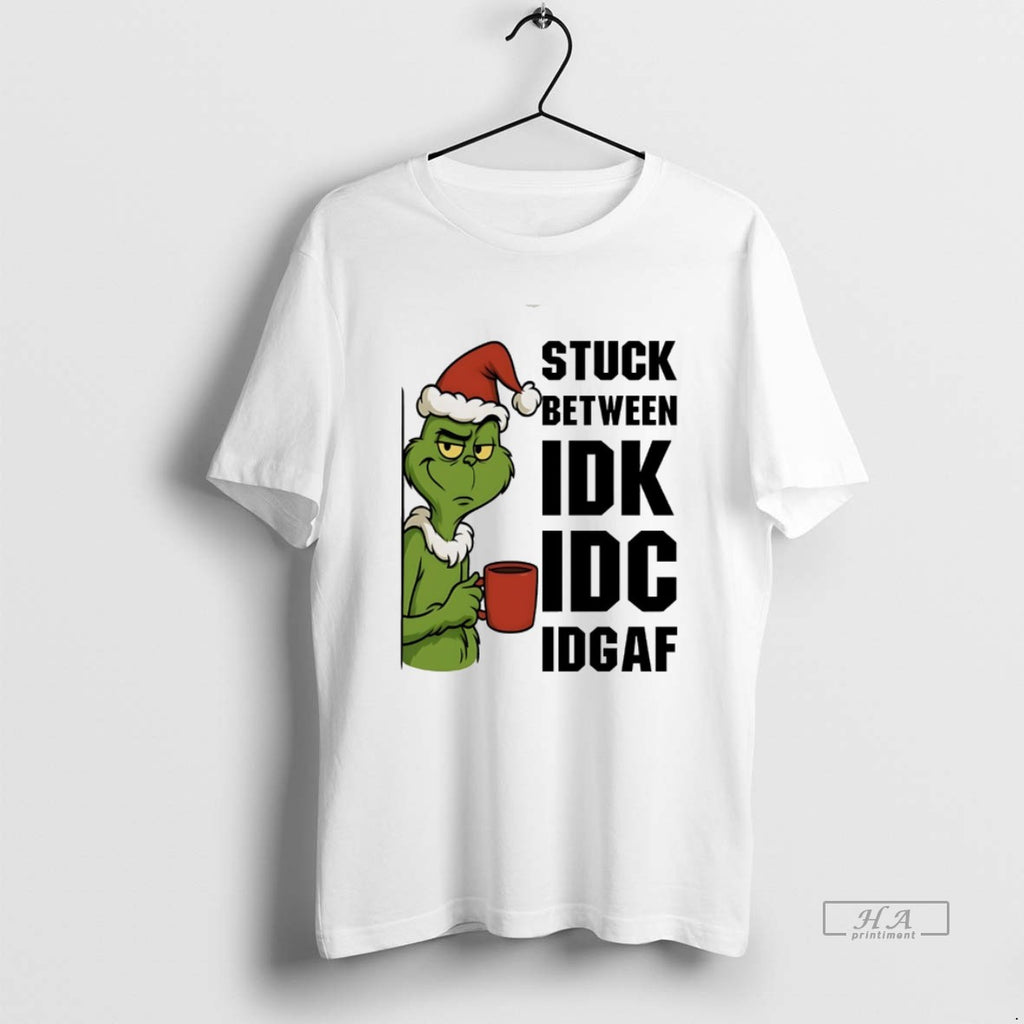 Trendy Grinch Stuck Between Christmas White