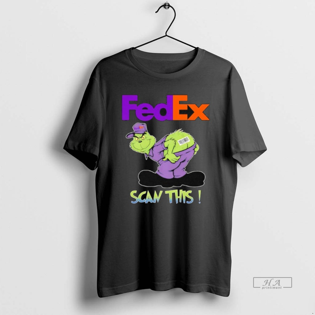 Trendy Grinch Vs Fedex Logo Scan This