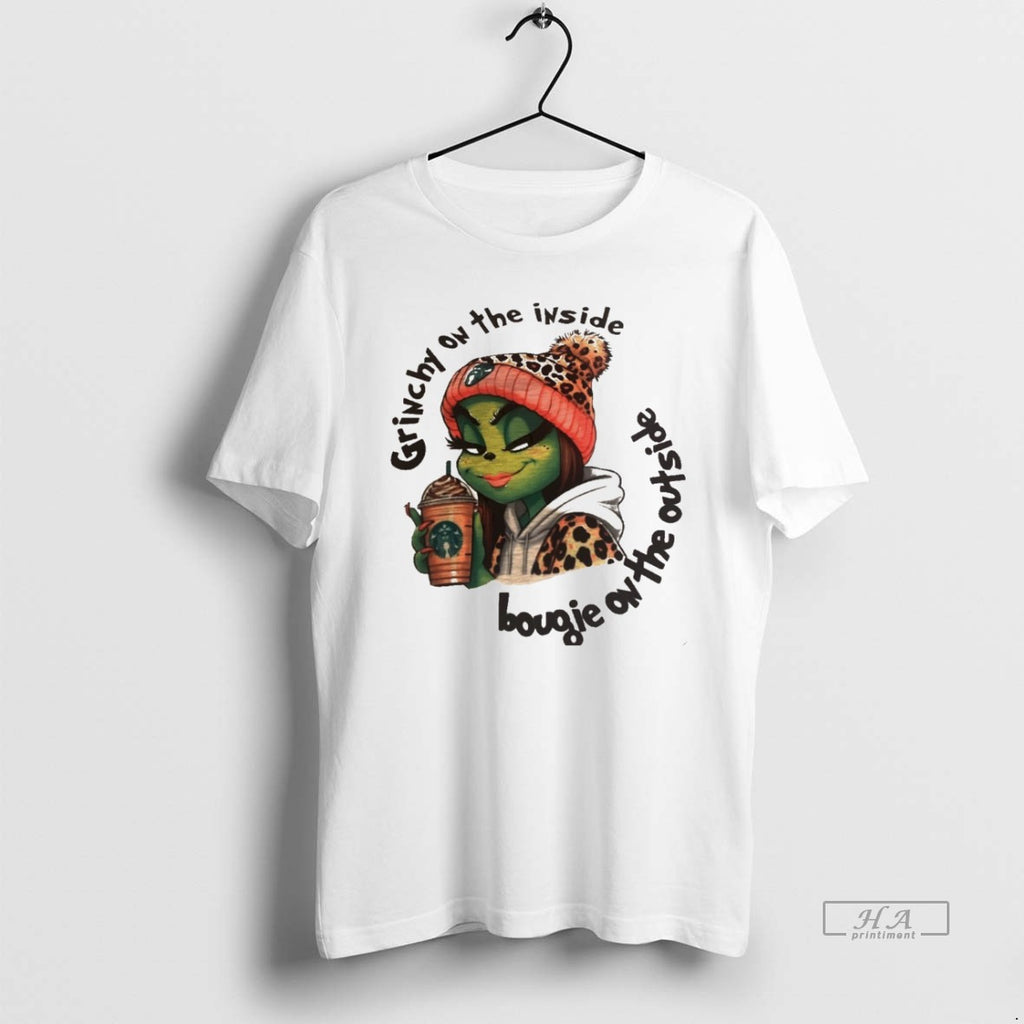 Trendy Grinchy On The Inside Bougie On The Outside White