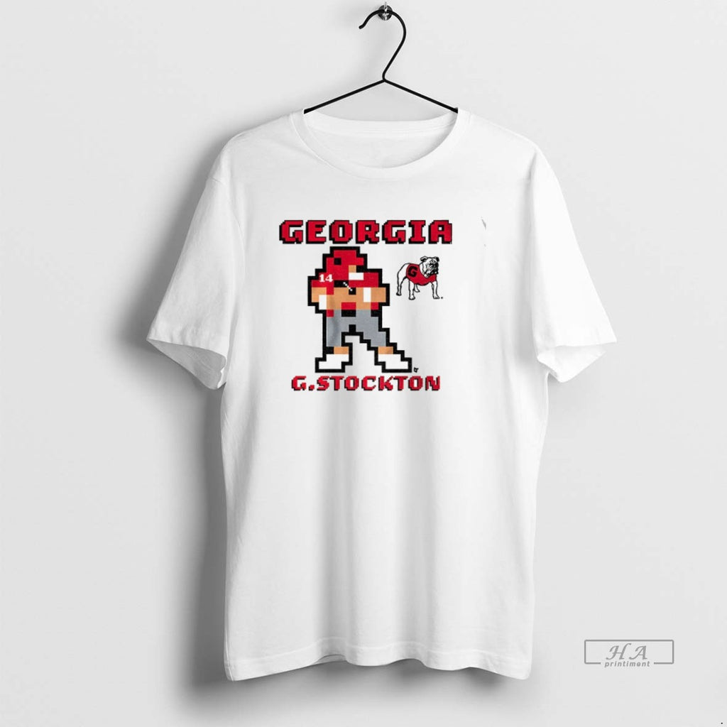 Trendy Gunner Stockton 8 Bit Retro Baller Georgia Bulldogs Football 2025