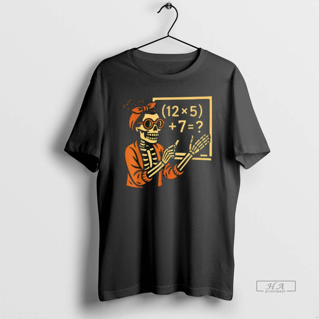 Trendy Halloween Teacher Six Seven Meme 6 7 Skeleton Spooky Costume
