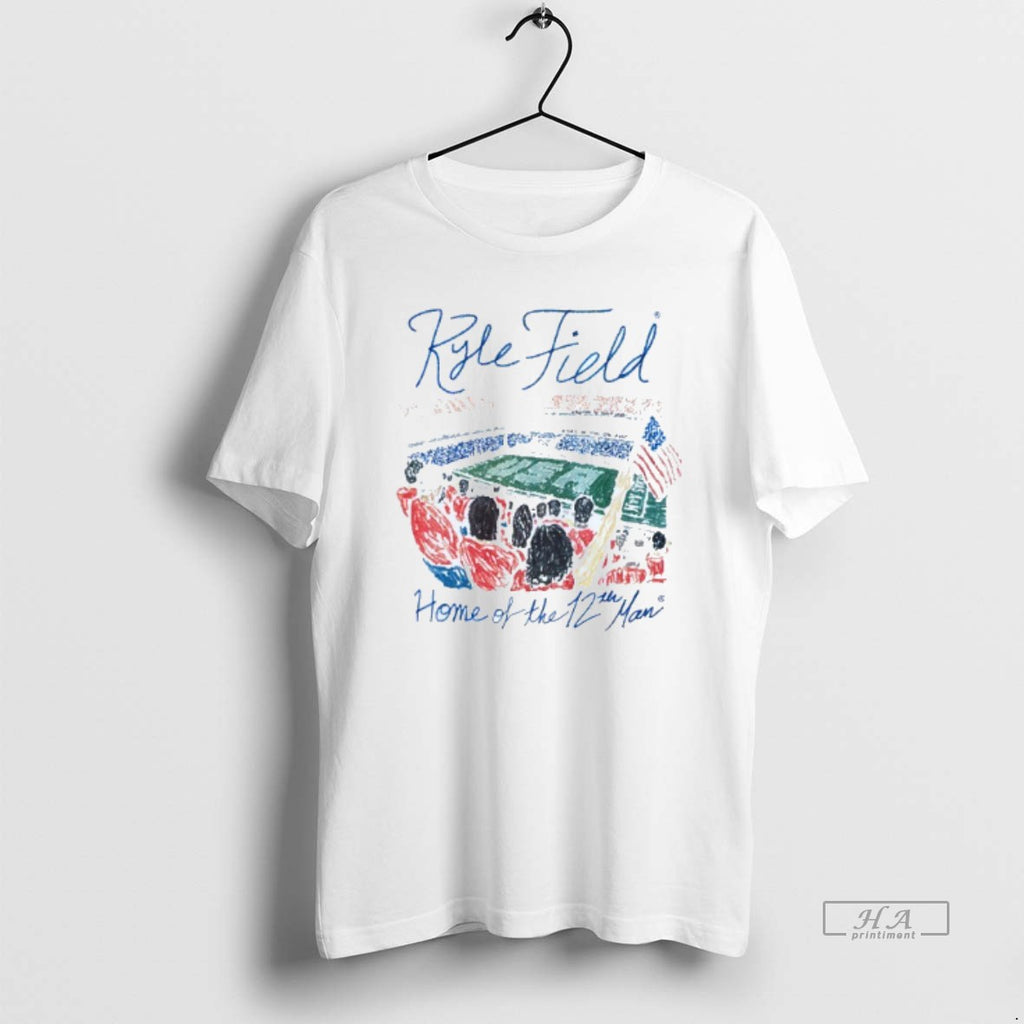 Trendy Home Of The 12th Man Kyle Field Texas Am Aggies Mens White Tee Tee