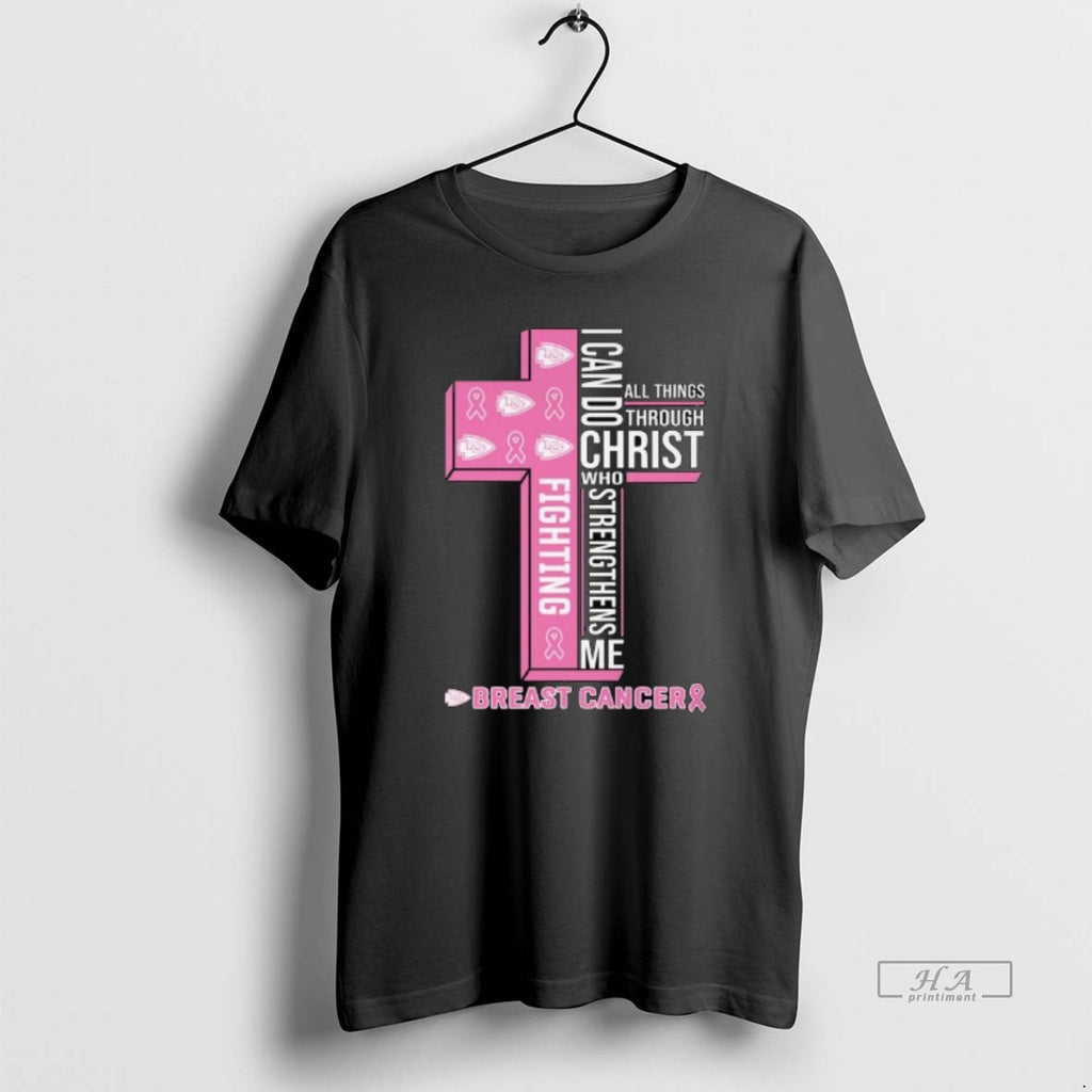 Trendy I Can Do All Things Through Christ Who Strengthens Me Breast Cancer 2025 Long