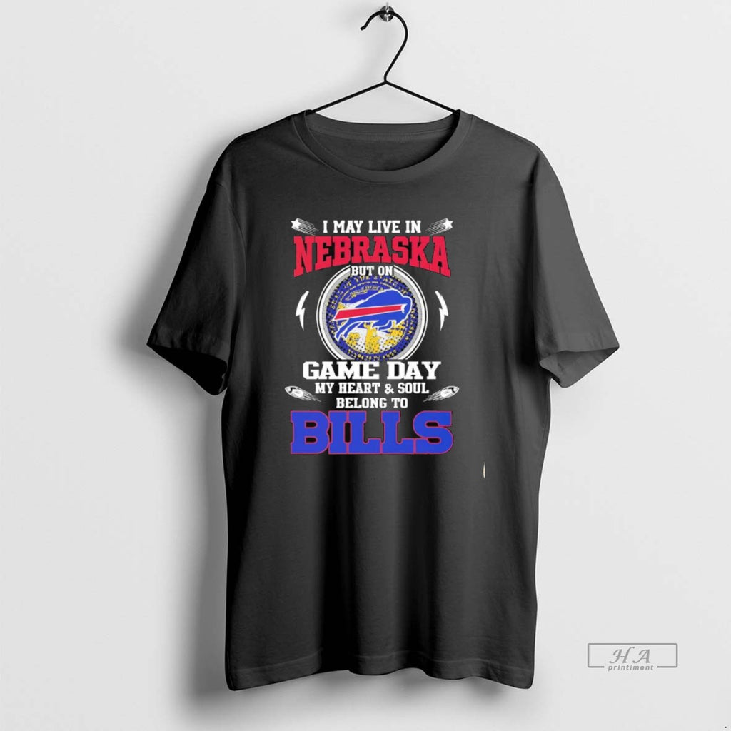 Trendy I May Live In Nebraska But On Game Day My Heart Soul Belong To