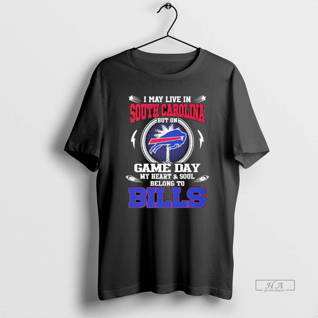 Trendy I May Live In South Carolina But On Game Day My Heart Soul Belong