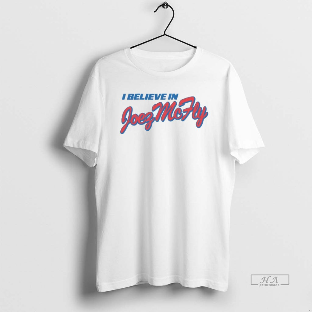 Trendy I Believe In Joezmcfly Del Caribe Mens White Tee