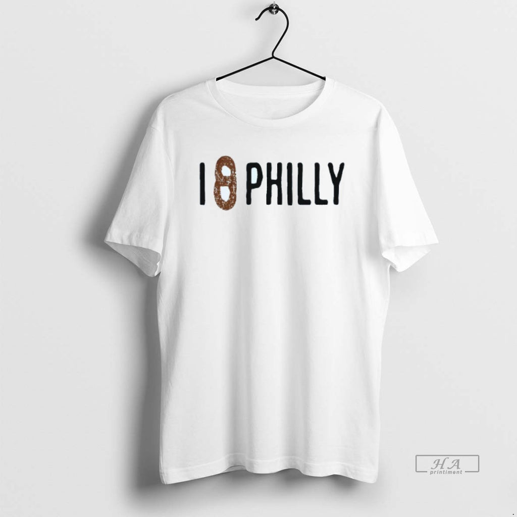 Trendy I Pretzel Philly Game Day Mens White Tee