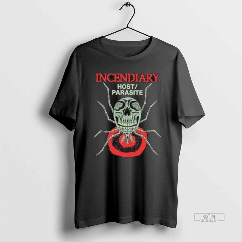 Trendy Incendiary Host Parasite Spider Skull Shirts