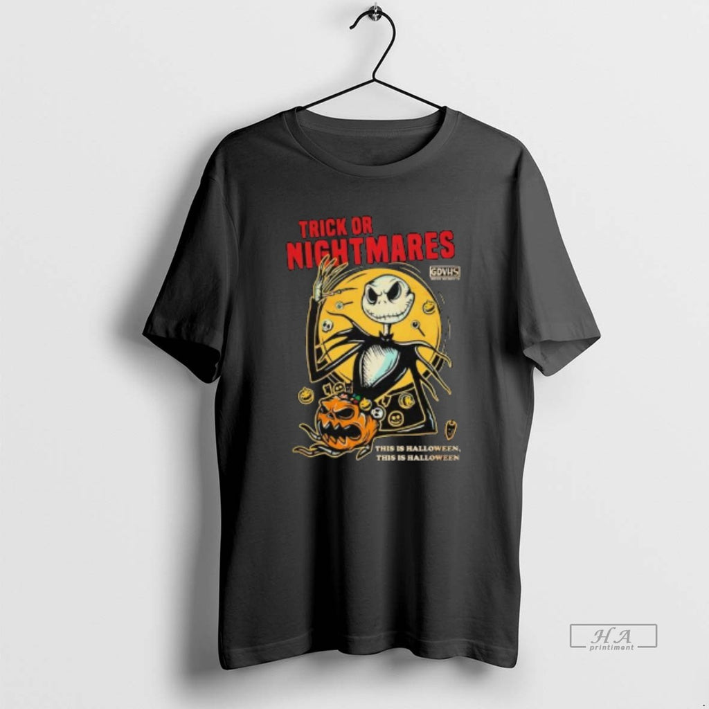 Trendy Jack Skellington Trick Or Nightmare Halloween Scary Pumpkin Horror Spooky