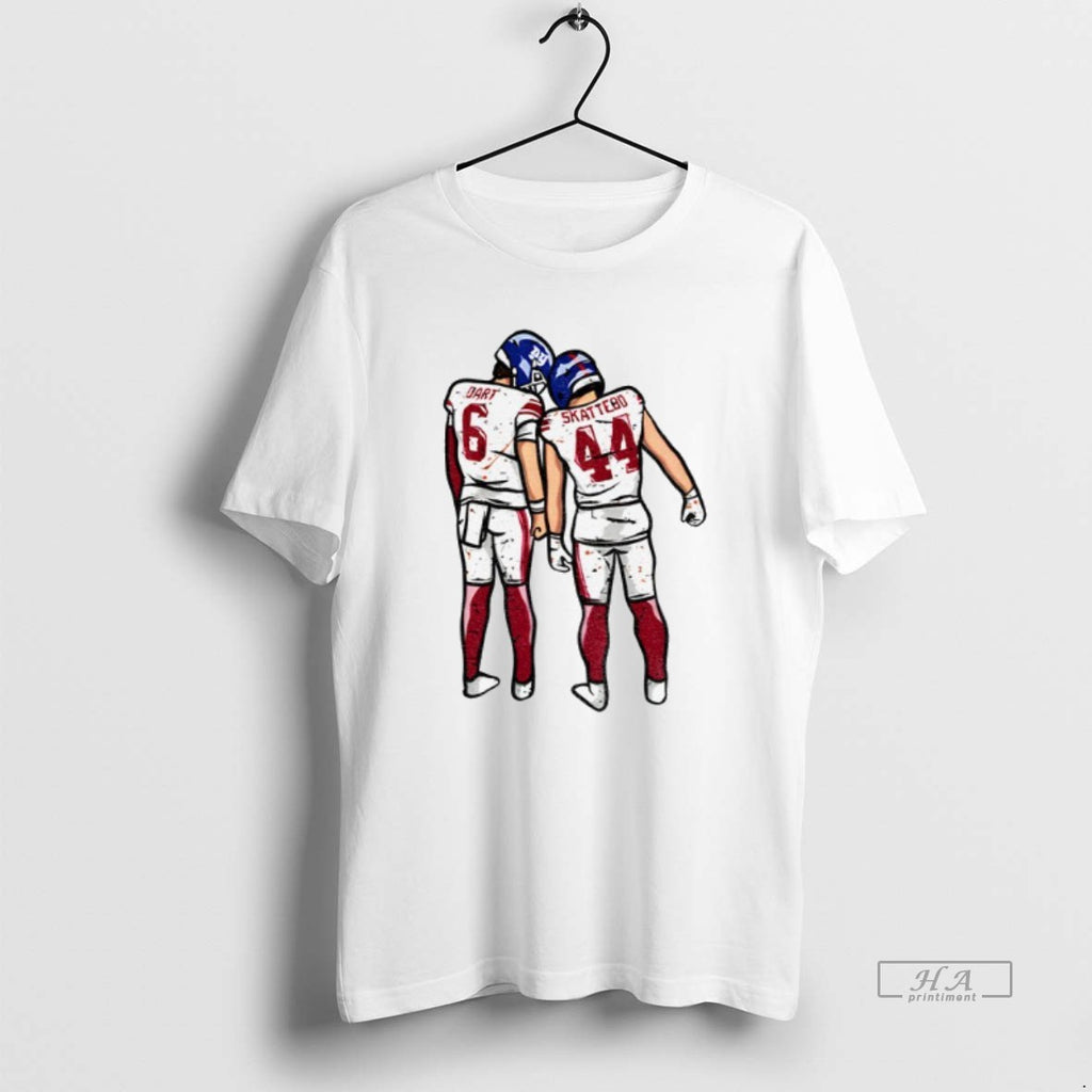 Trendy Jaxson Dart Cam Skattebo New York Football Players Pose