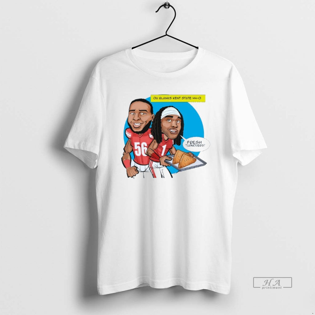 Trendy Jaydan And Gracen Oklahoma Sooners Fresh Turnovers Ou Blanks Kent State 44 0 Cartoon