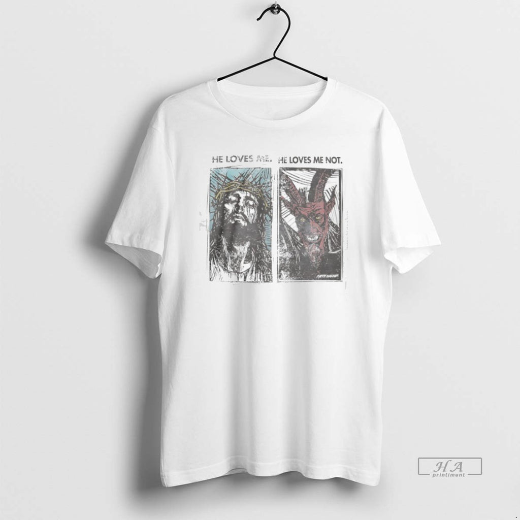 Trendy Jesus He Loves Me And Devil He Loves Me Not