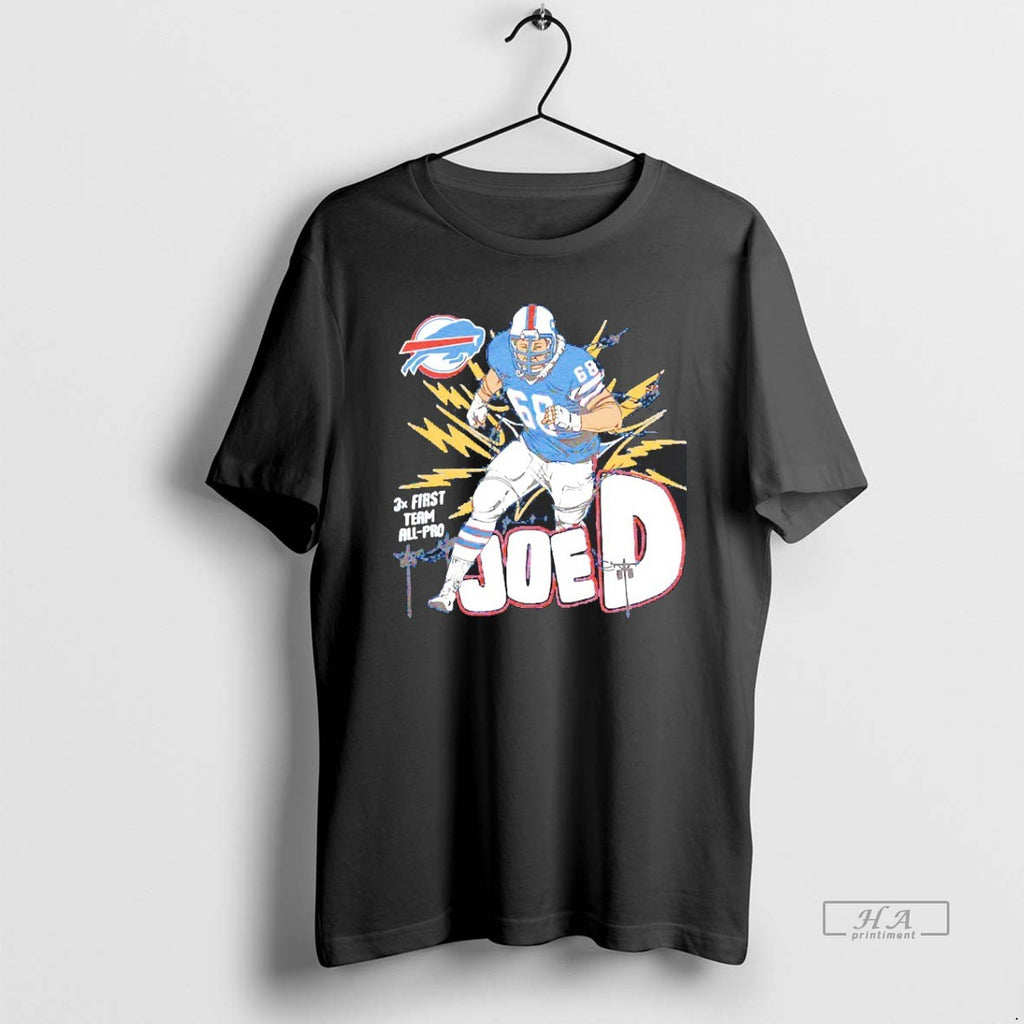 Trendy Joe D Joe Delamielleure Bills 3x First Team All Pro Caricature Blackshirt