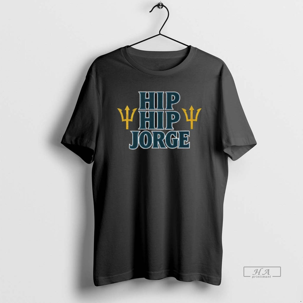 Trendy Jorge Polanco Hip Hip Jorge Seattle Mariners Mlb Baseball Postseason Beast Essential 2025 Tee
