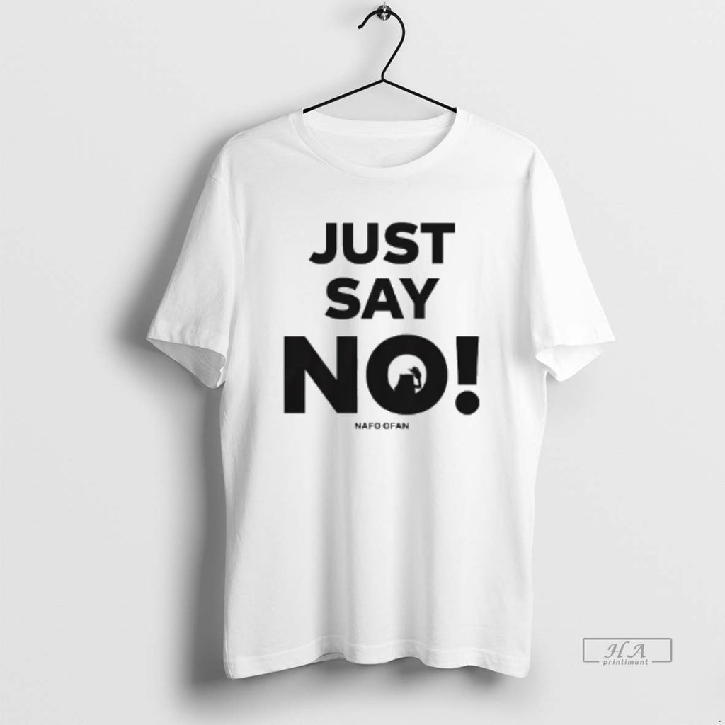 Trendy Just Say No Nafo Ofan Logo