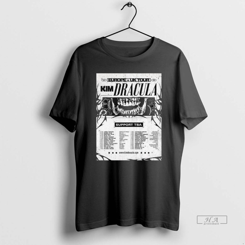 Trendy Kim Dracula Europe Uk Tour 2026 Long Sleve