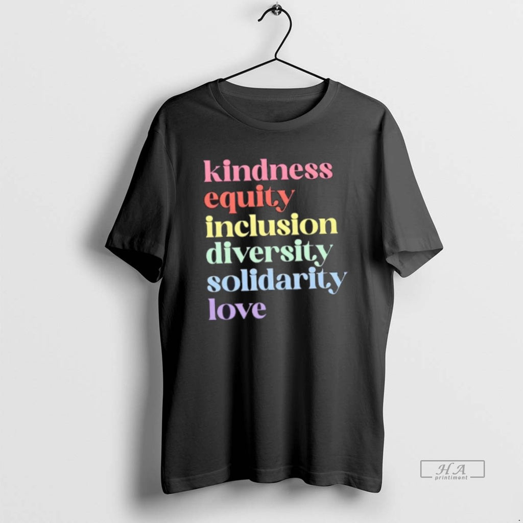 Trendy Kindness Equity Inclusion Diversity Solidarity Love