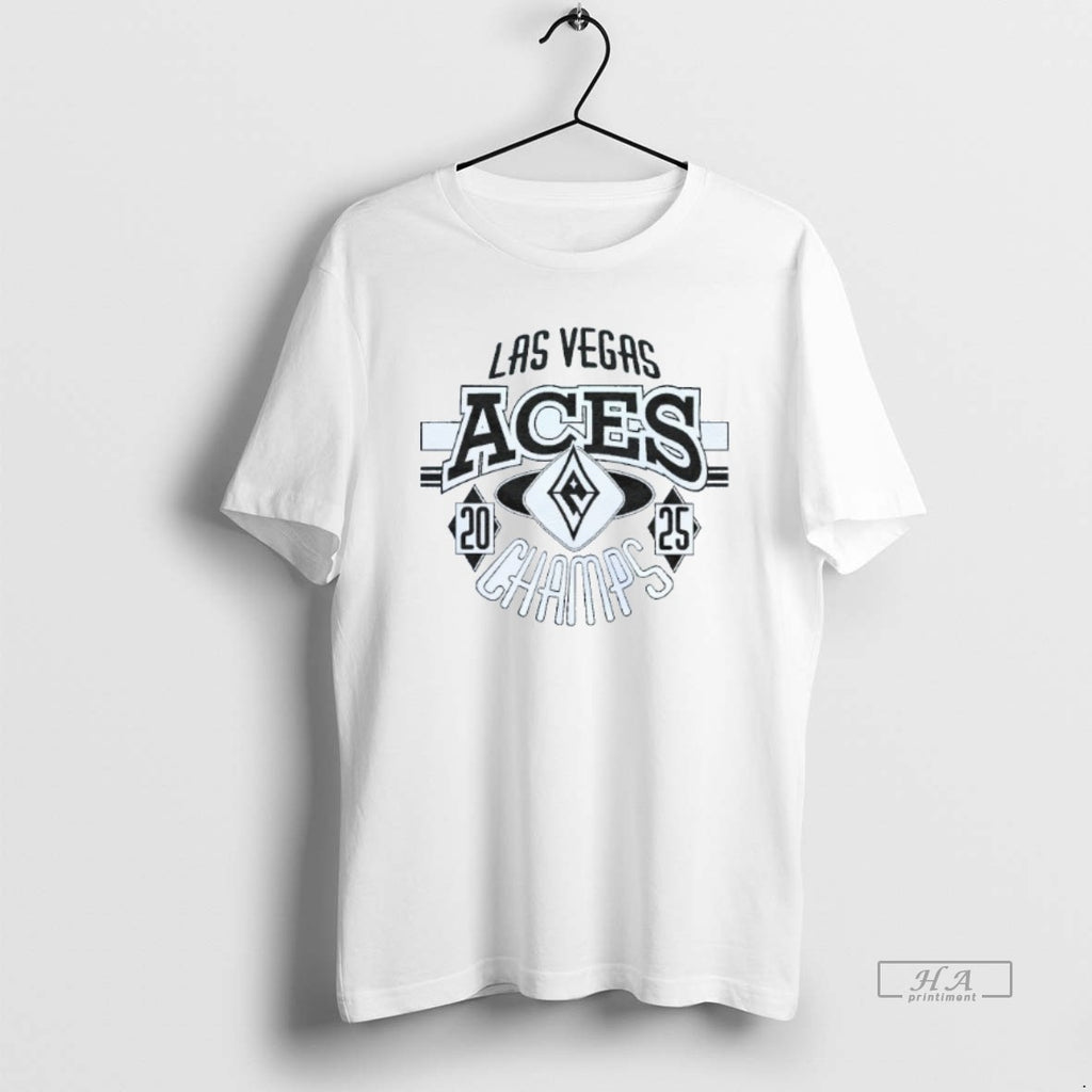 Trendy Las Vegas Aces 2025 Wnba Championship Mens White Tee