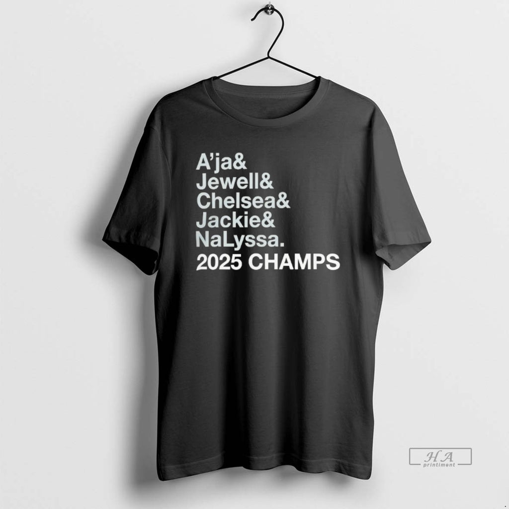 Trendy Las Vegas Aces Aja Jewell Chelsea Jackie Nalyssa 2025 Champs