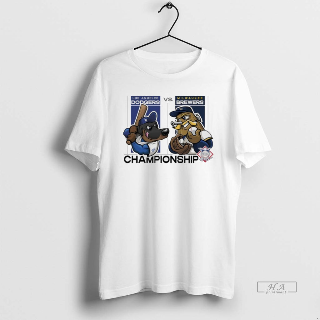 Trendy Los Angeles Dodgers Vs Milwaukee Brewers 2025 Nlcs Matchups Mascot