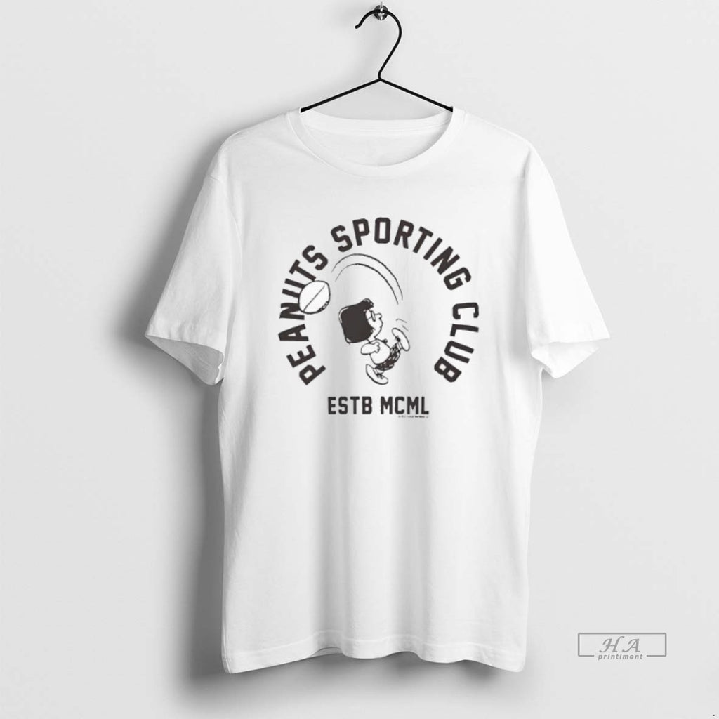 Trendy Marcie Peanuts Sporting Club Ringer Estb Mcml