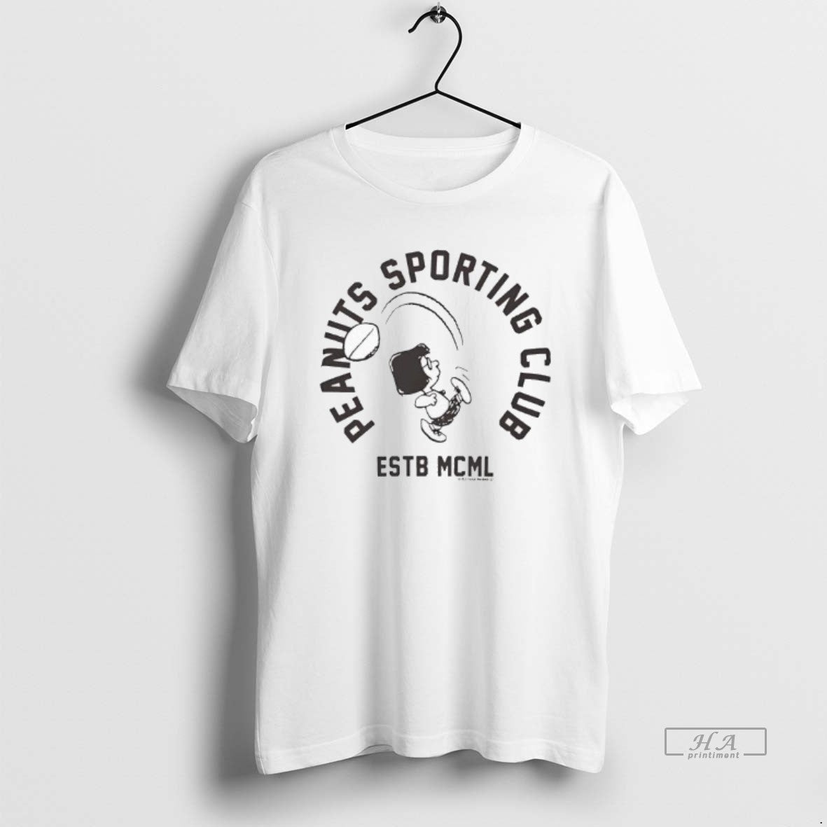 Trendy Marcie Peanuts Sporting Club Ringer Estb Mcml