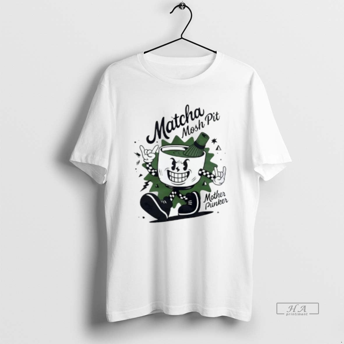 Trendy Matcha Mosh Pit Mother Punker Graphic