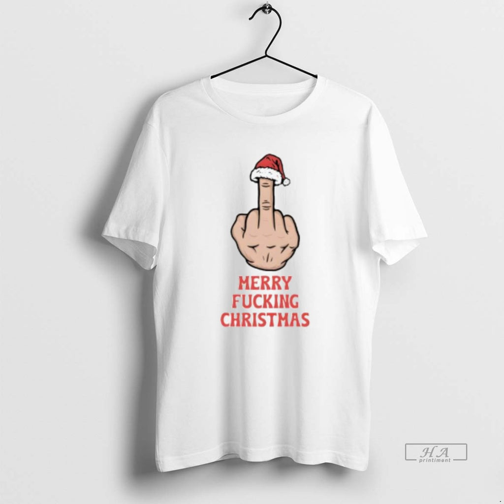 Trendy Merry Fucking Christmas Middle Finger