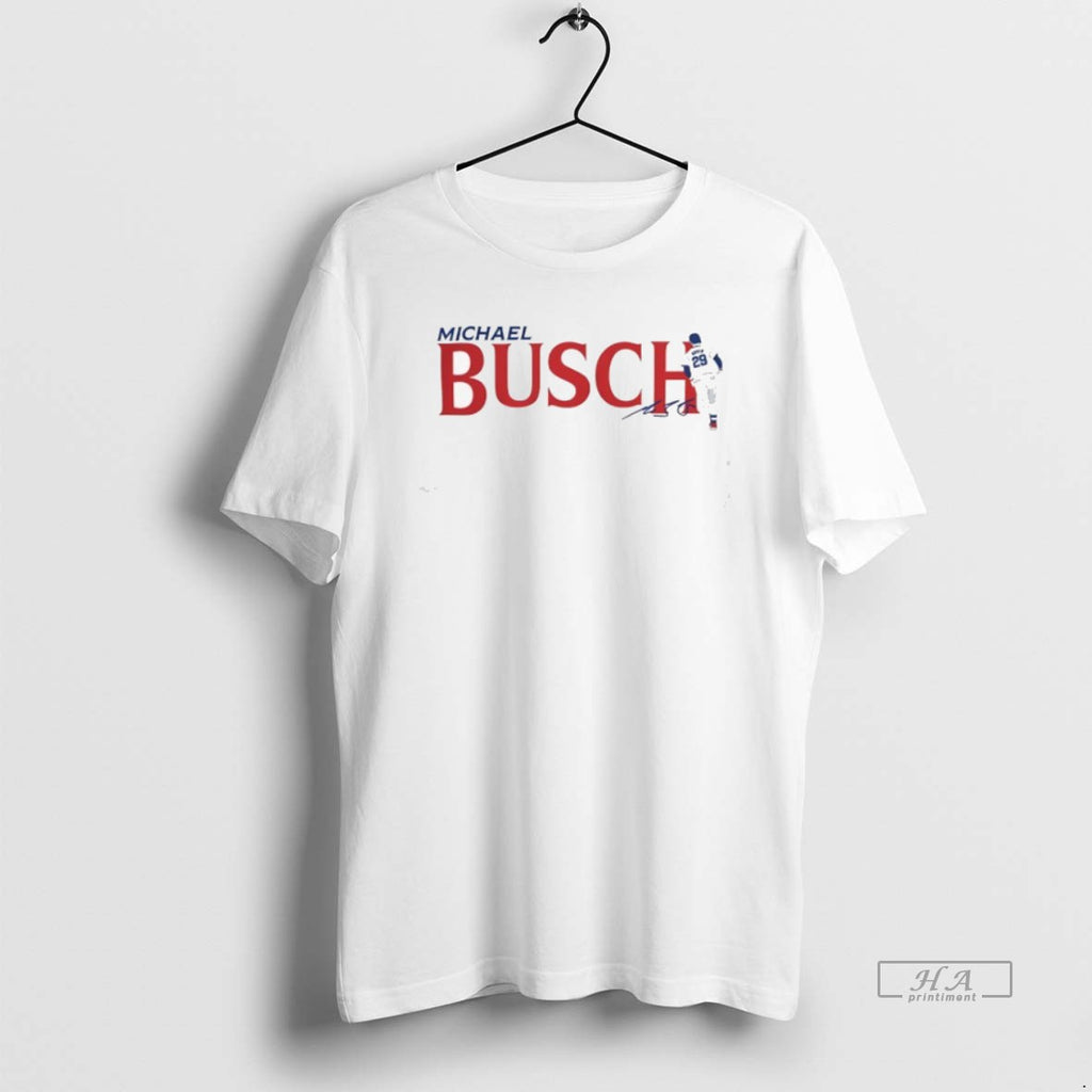 Trendy Michael Busch 29 Chicago Cubs Baseball Signature