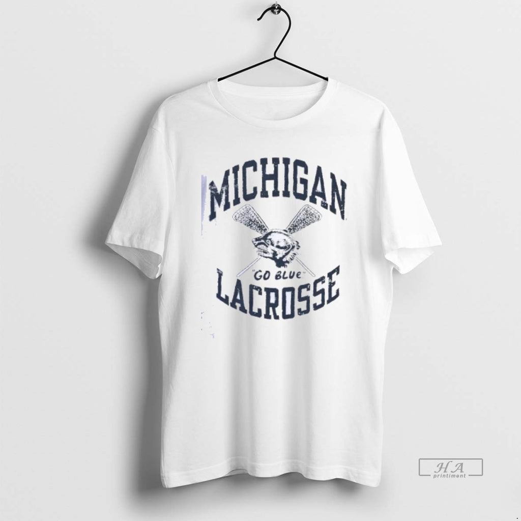 Trendy Michigan Go Blue Lacrosse Vintage Lacrosse Shirts