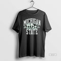Trendy Michigan State Go Green Go White Peanuts X Michigan State The Gang Shirts Tee