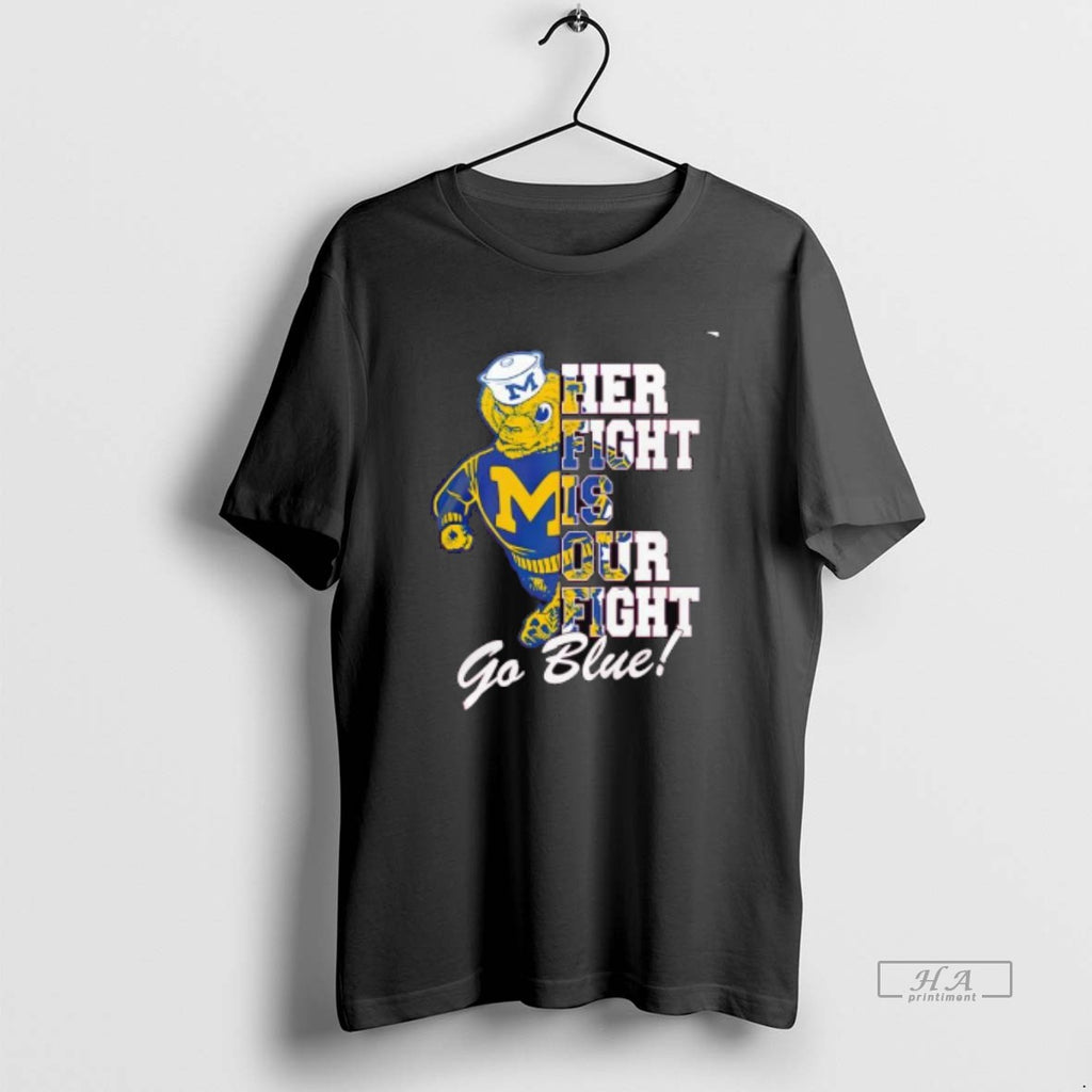 Trendy Michigan Wolverines Tackle Cancer Her Fight Is Our Fight Go Blue Mascot