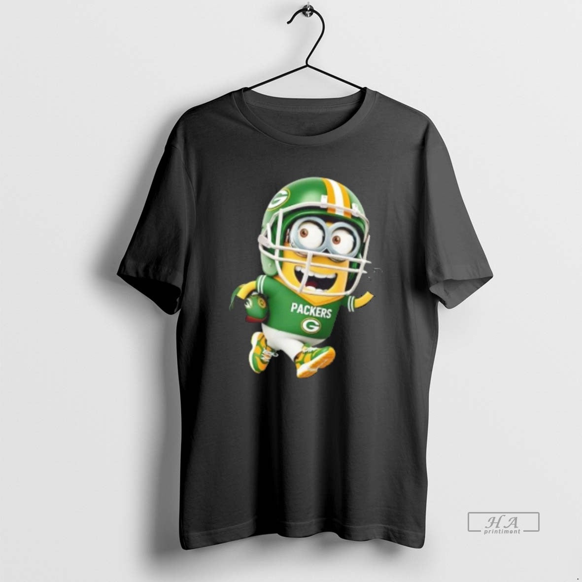 Trendy Minions Is Holding A Ball And Smiling At Green Bay Packers Fans